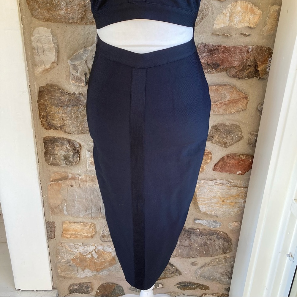 NWT Herve Leger x Forever 21 Bandage Midi Dress Black Women’s Large - Picture 7 of 16